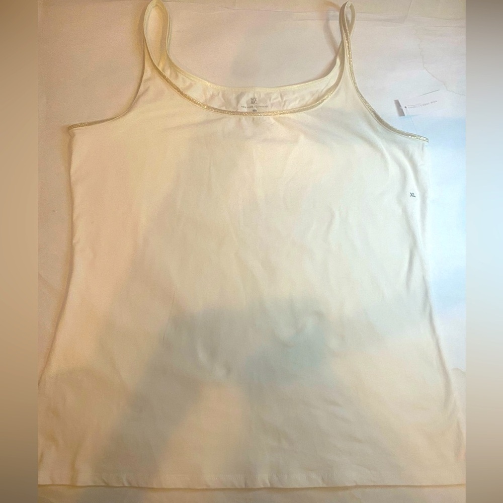New York & Company Ivory Tank XL
